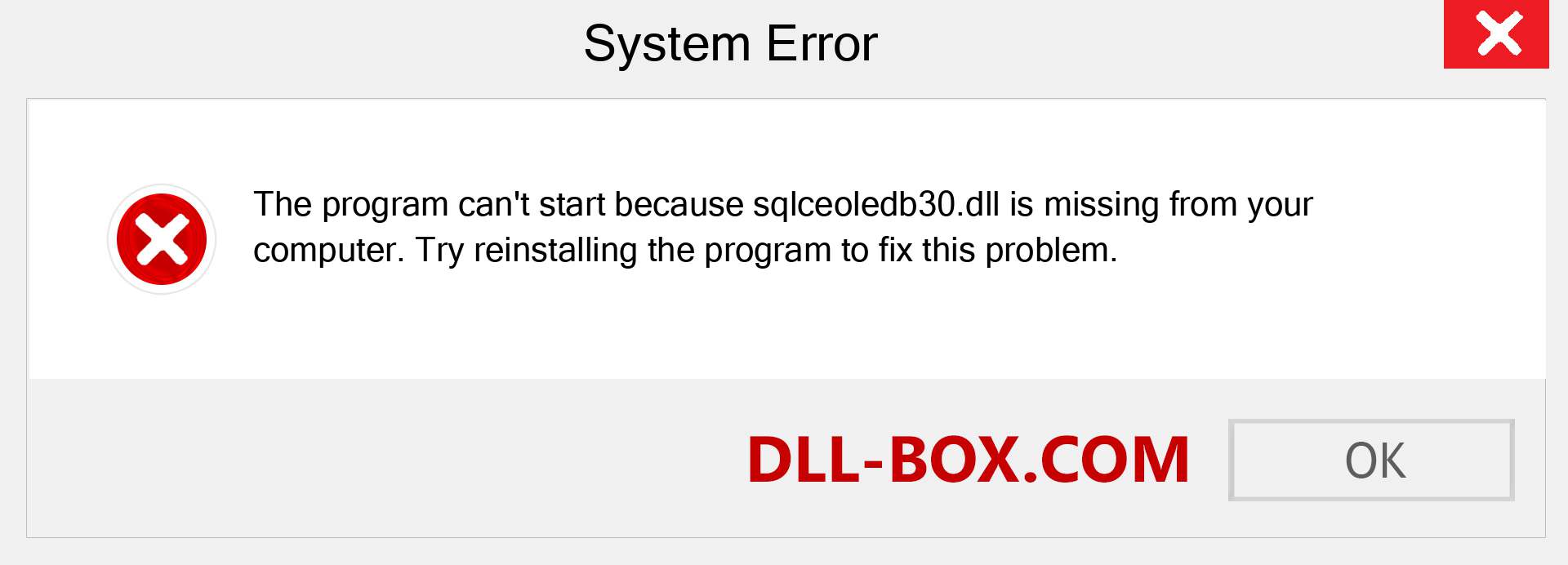  sqlceoledb30.dll file is missing?. Download for Windows 7, 8, 10 - Fix  sqlceoledb30 dll Missing Error on Windows, photos, images